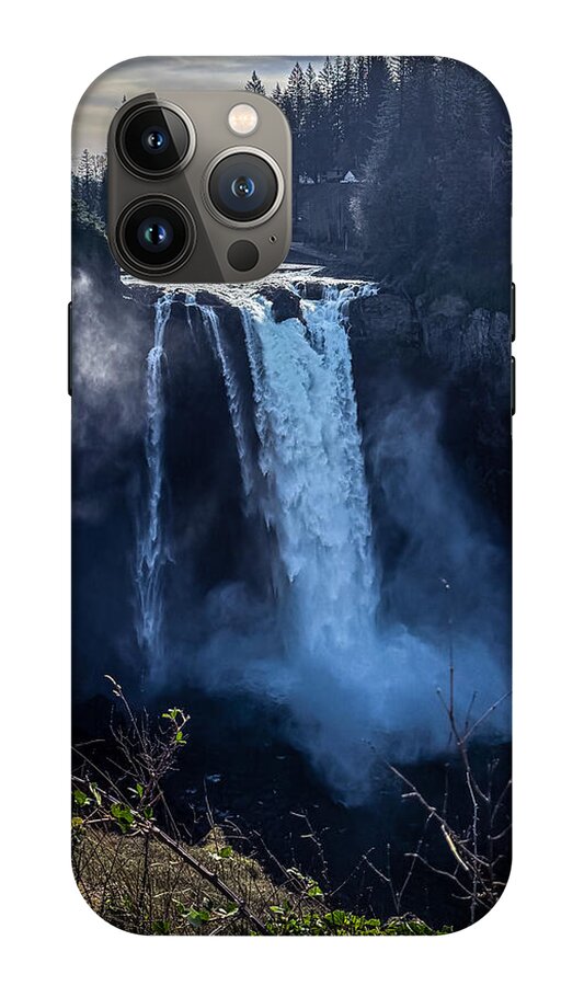 Majestic Waterfall at Dusk - Phone Case