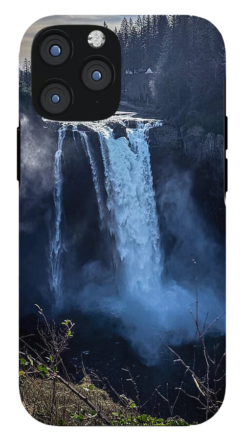Majestic Waterfall at Dusk - Phone Case