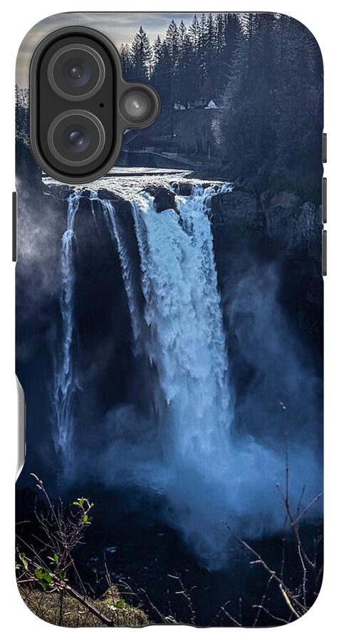 Majestic Waterfall at Dusk - Phone Case