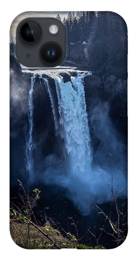 Majestic Waterfall at Dusk - Phone Case