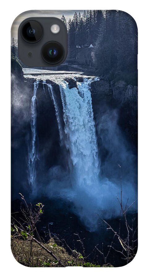 Majestic Waterfall at Dusk - Phone Case