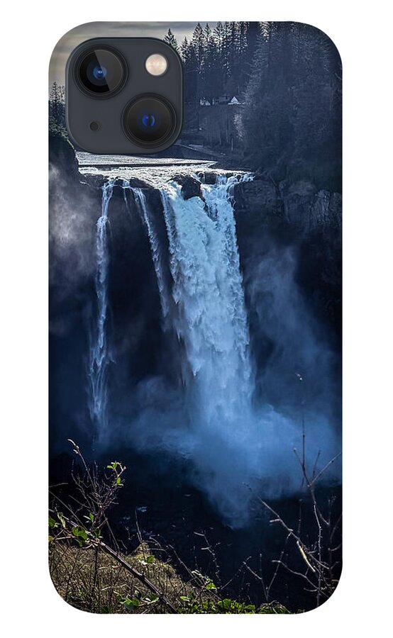 Majestic Waterfall at Dusk - Phone Case
