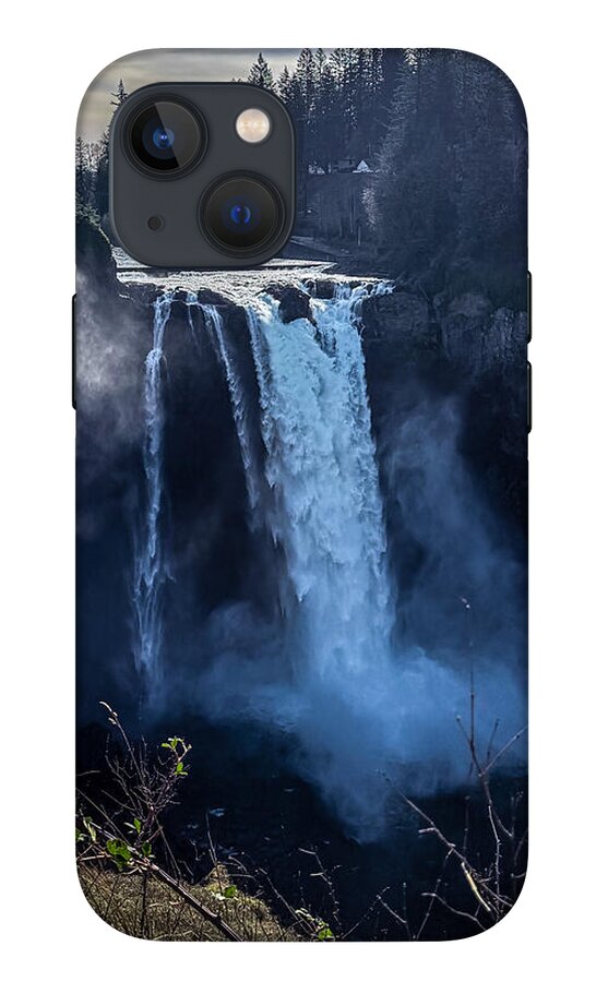 Majestic Waterfall at Dusk - Phone Case
