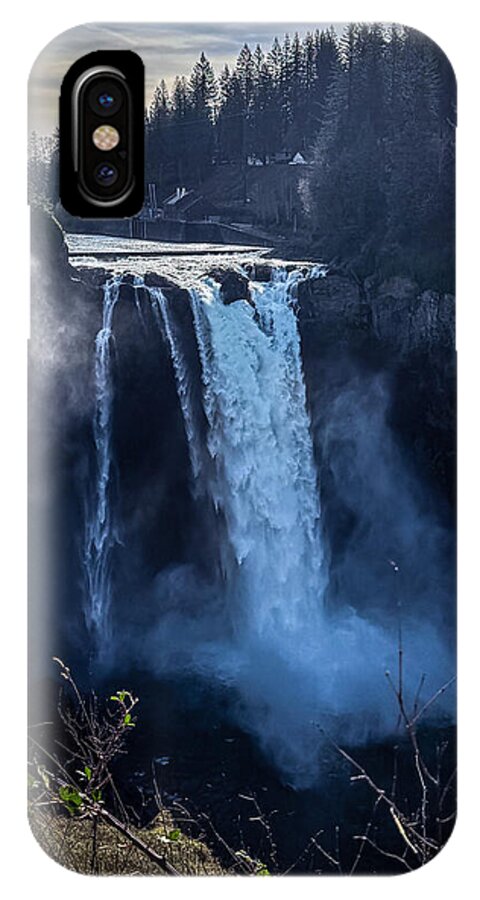 Majestic Waterfall at Dusk - Phone Case
