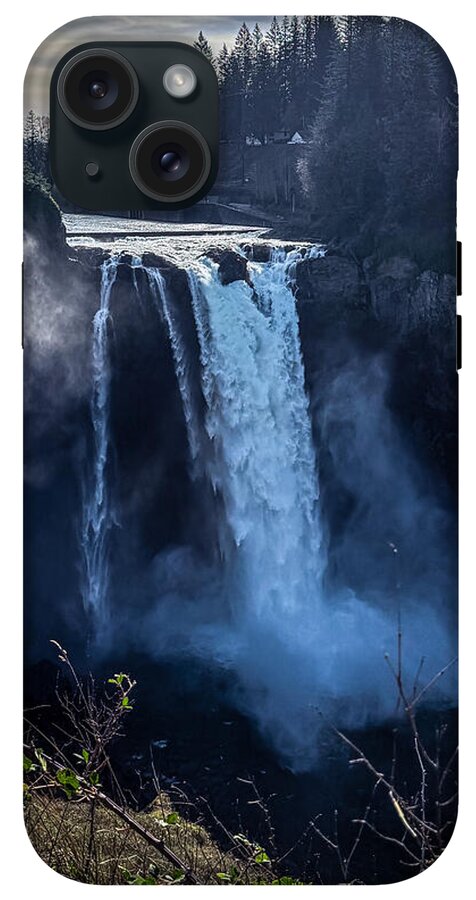 Majestic Waterfall at Dusk - Phone Case