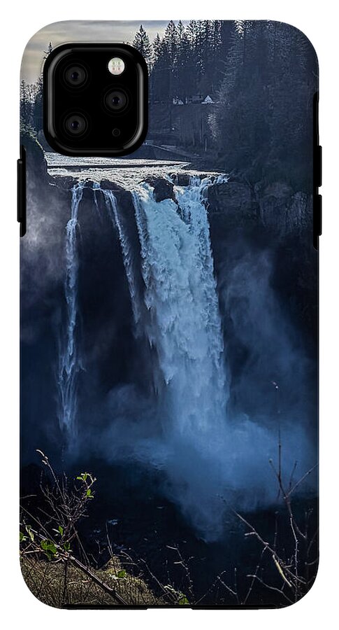 Majestic Waterfall at Dusk - Phone Case