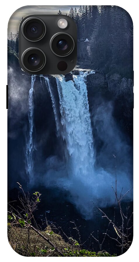 Majestic Waterfall at Dusk - Phone Case