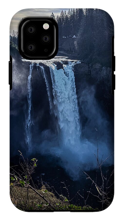 Majestic Waterfall at Dusk - Phone Case