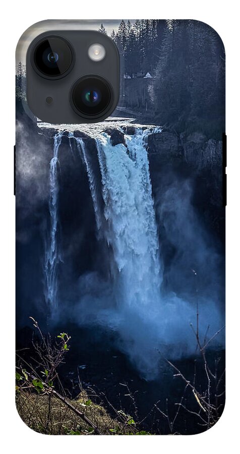 Majestic Waterfall at Dusk - Phone Case