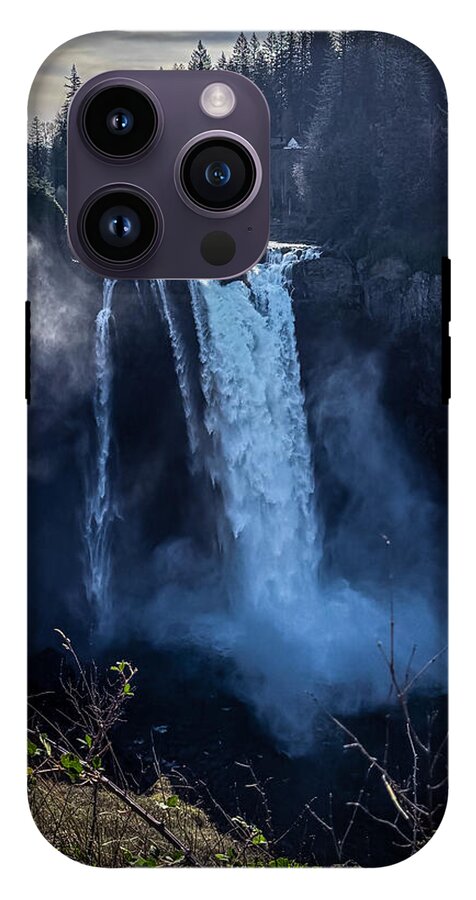 Majestic Waterfall at Dusk - Phone Case