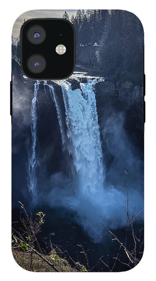 Majestic Waterfall at Dusk - Phone Case