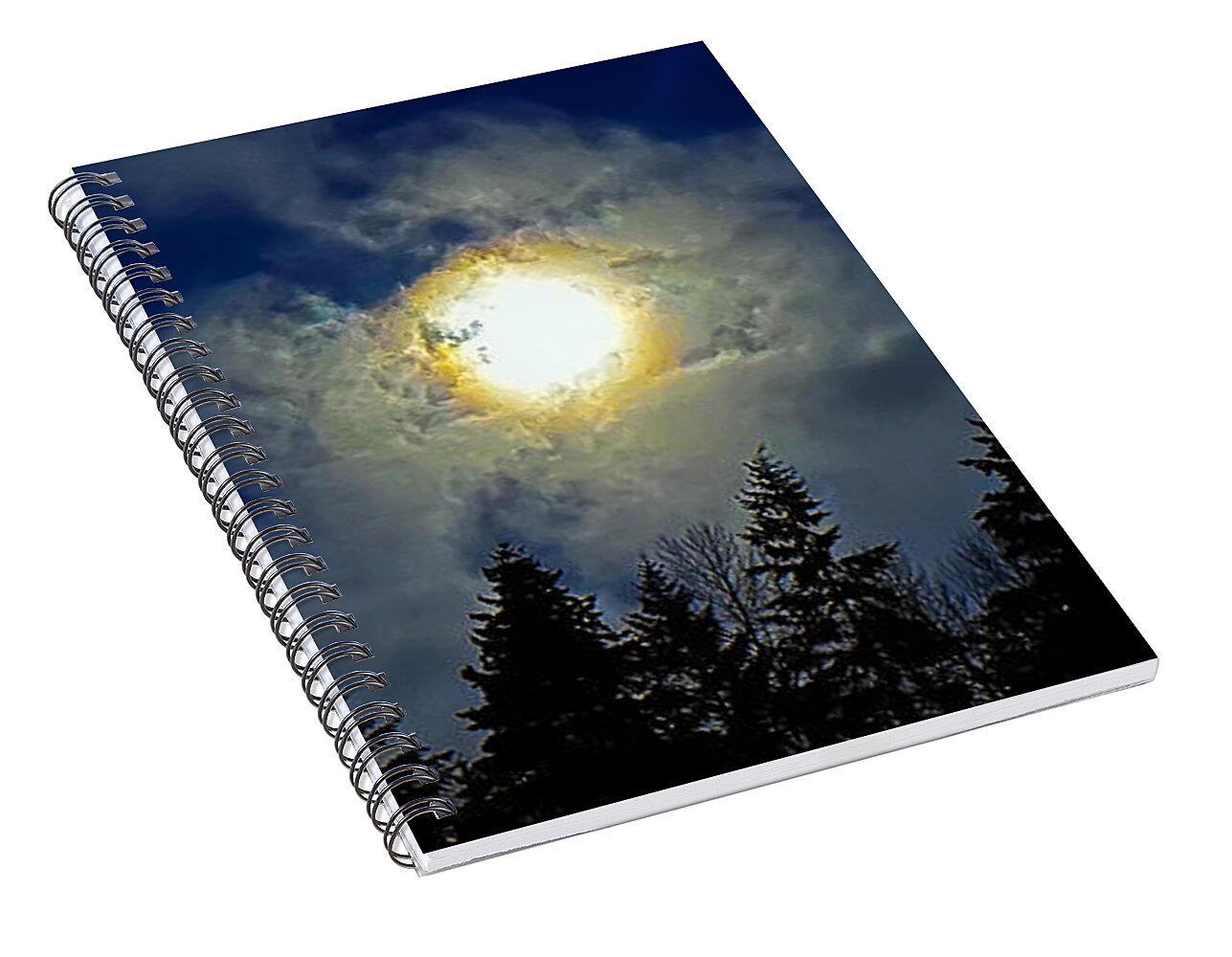 Moon - Spiral Notebook