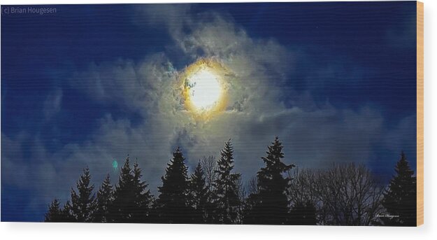 Moon - Wood Print
