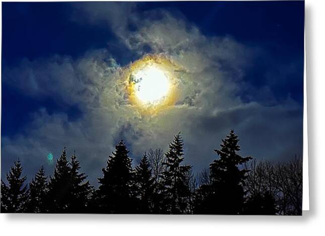 Moon - Greeting Card