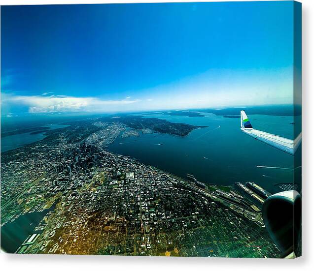 Over looking Seattle - Canvas Print