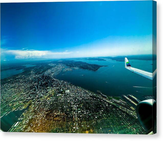 Over looking Seattle - Canvas Print