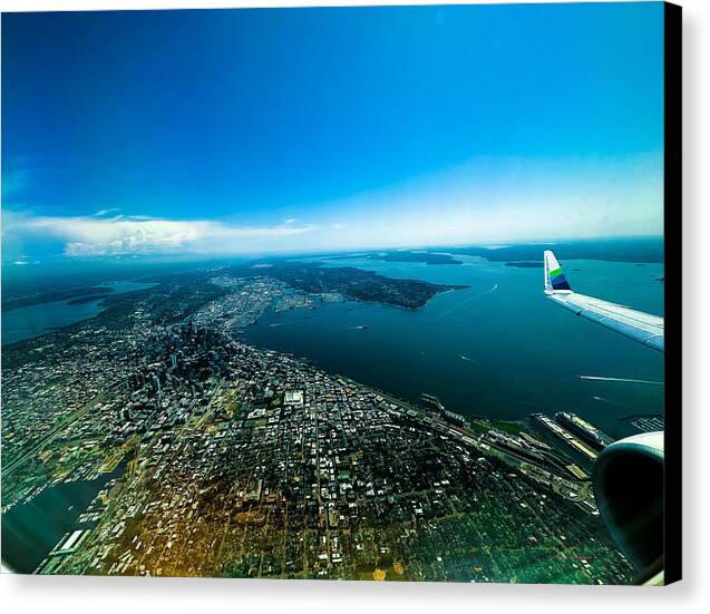 Over looking Seattle - Canvas Print
