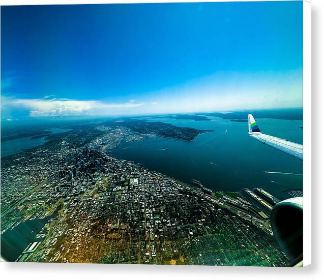 Over looking Seattle - Canvas Print