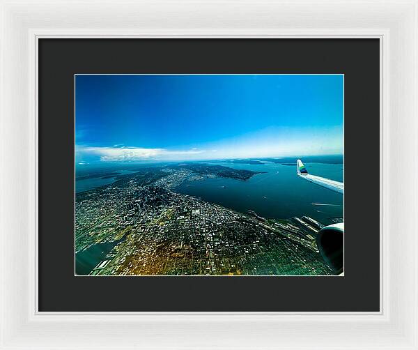 Over looking Seattle - Framed Print