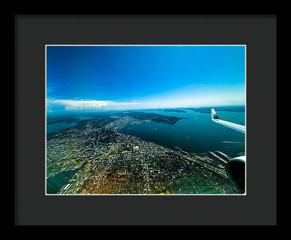 Over looking Seattle - Framed Print