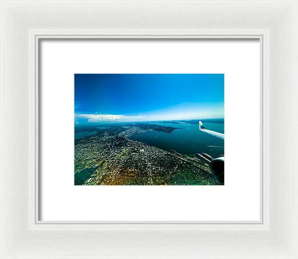 Over looking Seattle - Framed Print