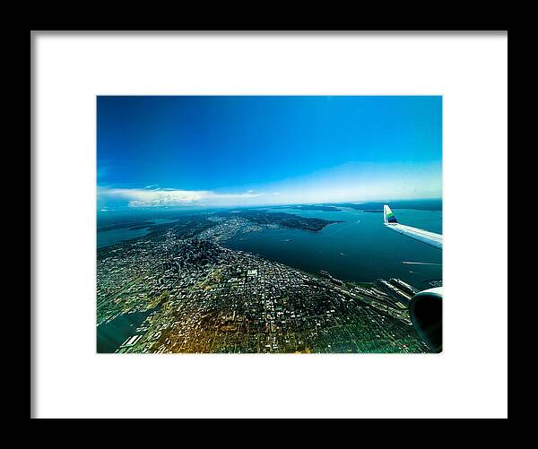 Over looking Seattle - Framed Print