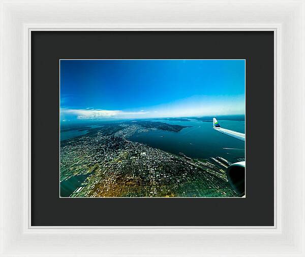 Over looking Seattle - Framed Print