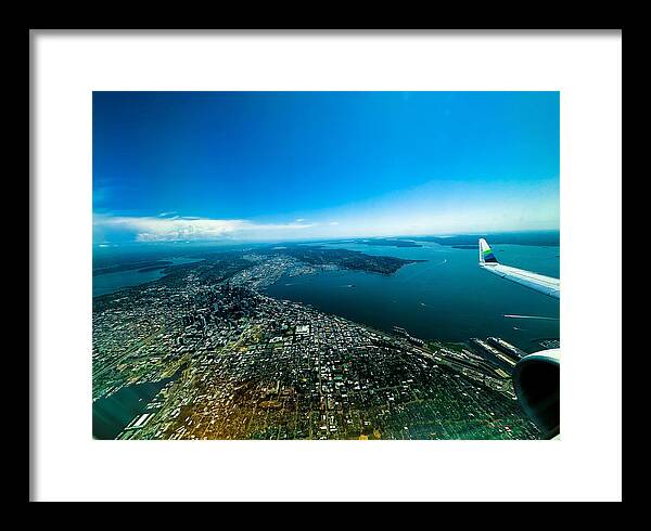 Over looking Seattle - Framed Print