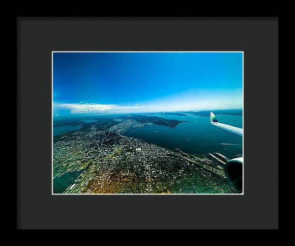 Over looking Seattle - Framed Print