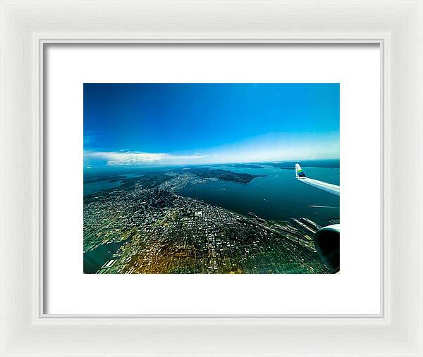 Over looking Seattle - Framed Print