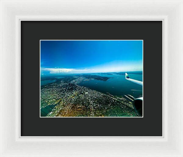 Over looking Seattle - Framed Print