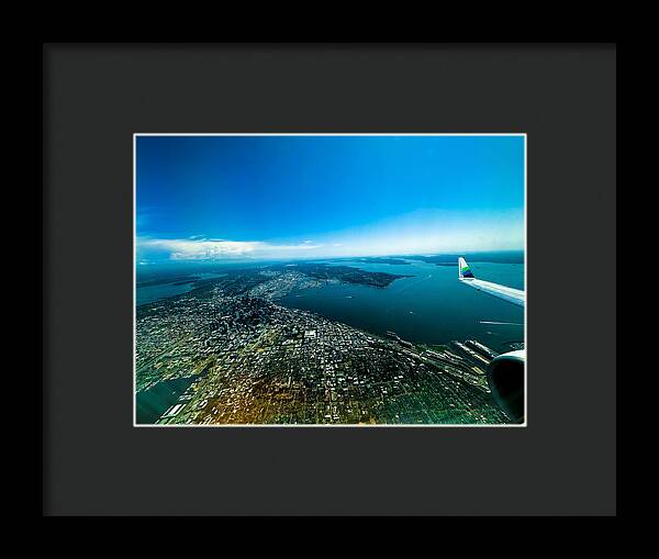 Over looking Seattle - Framed Print