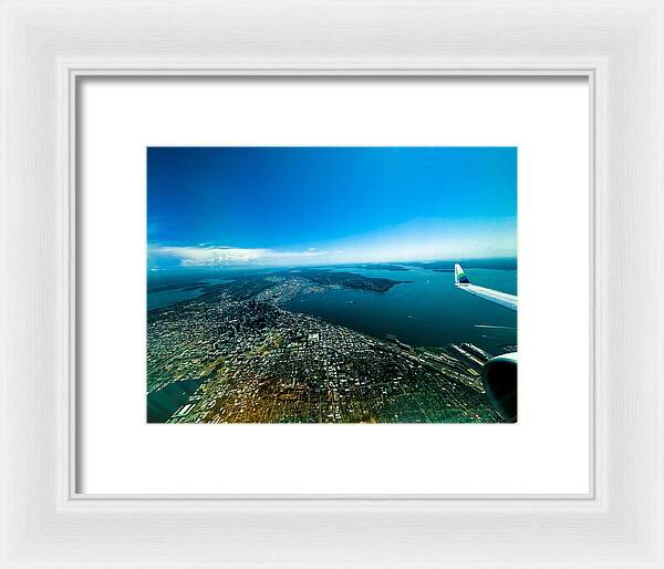 Over looking Seattle - Framed Print