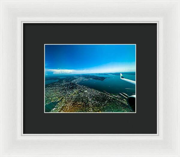 Over looking Seattle - Framed Print