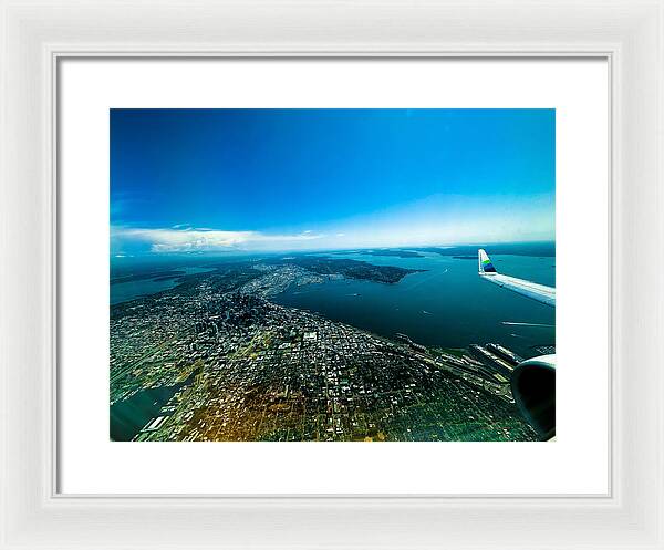 Over looking Seattle - Framed Print