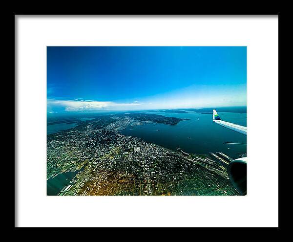 Over looking Seattle - Framed Print