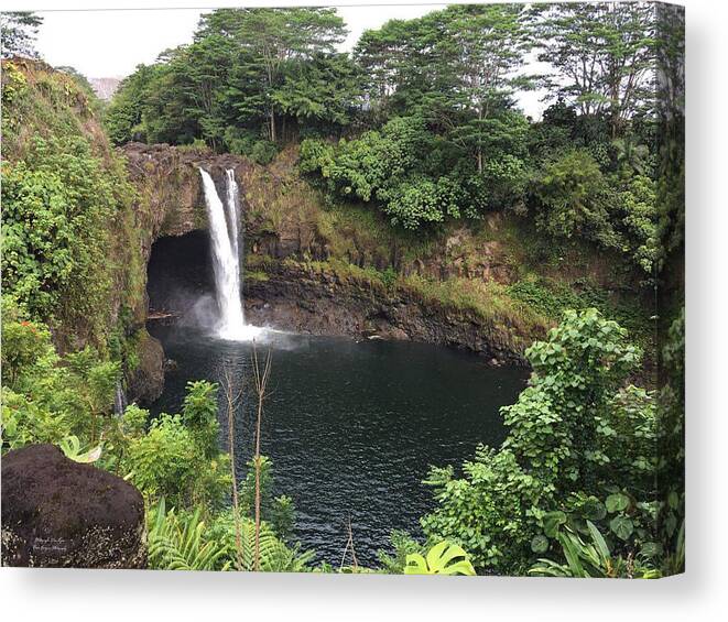 Rainbow falls HAWAII - Canvas Print