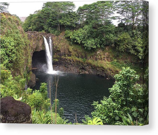 Rainbow falls HAWAII - Canvas Print