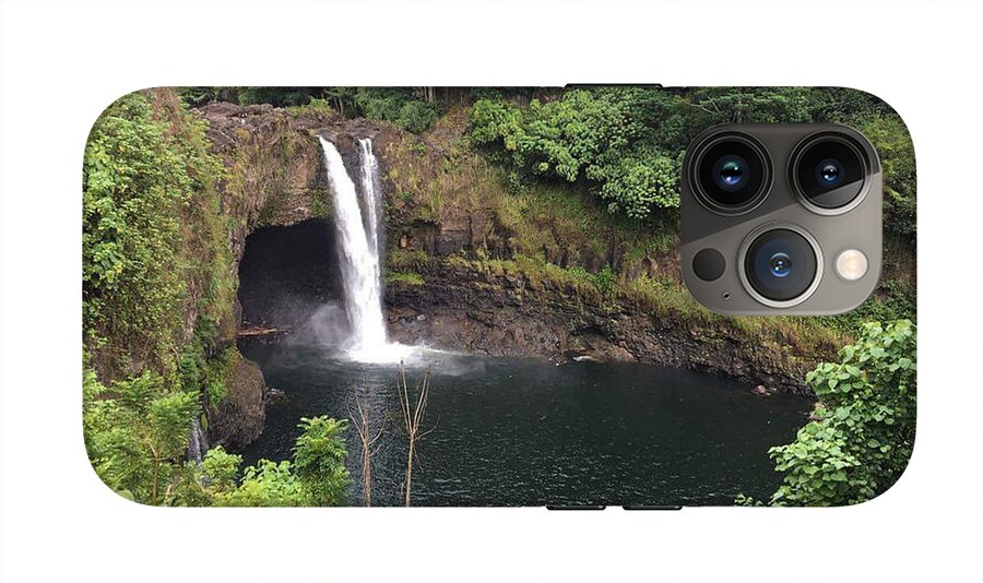 Rainbow falls HAWAII - Phone Case