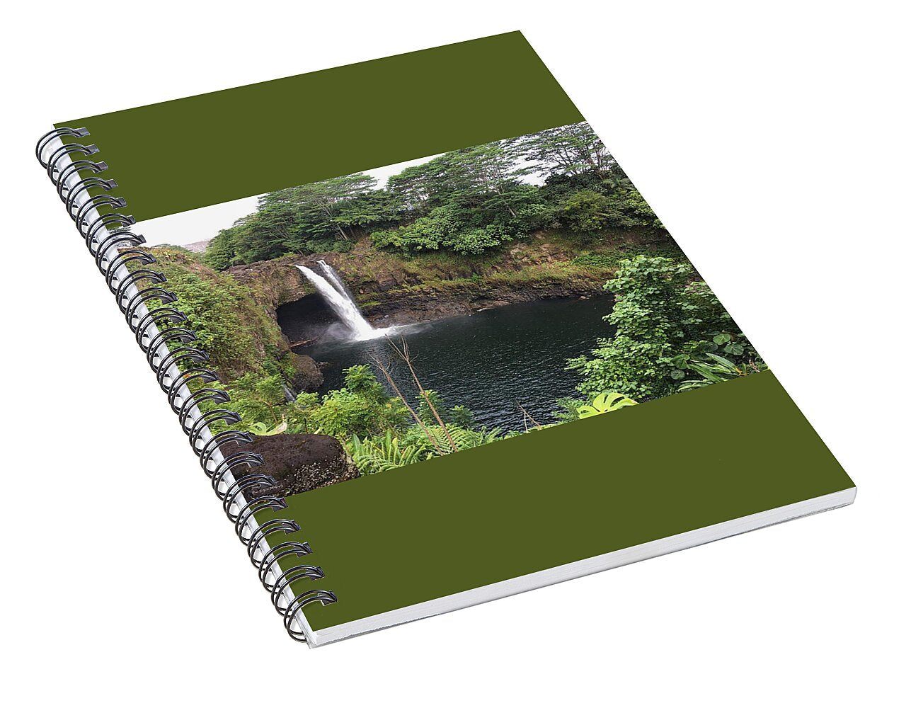Rainbow falls HAWAII - Spiral Notebook