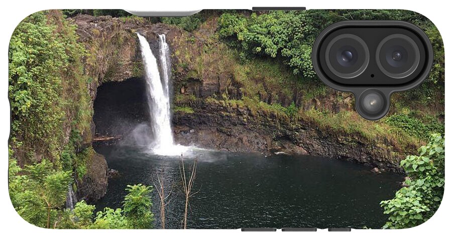 Rainbow falls HAWAII - Phone Case