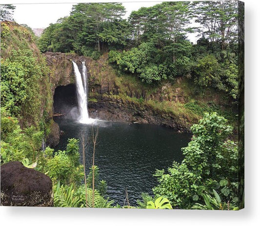 Rainbow falls HAWAII - Acrylic Print