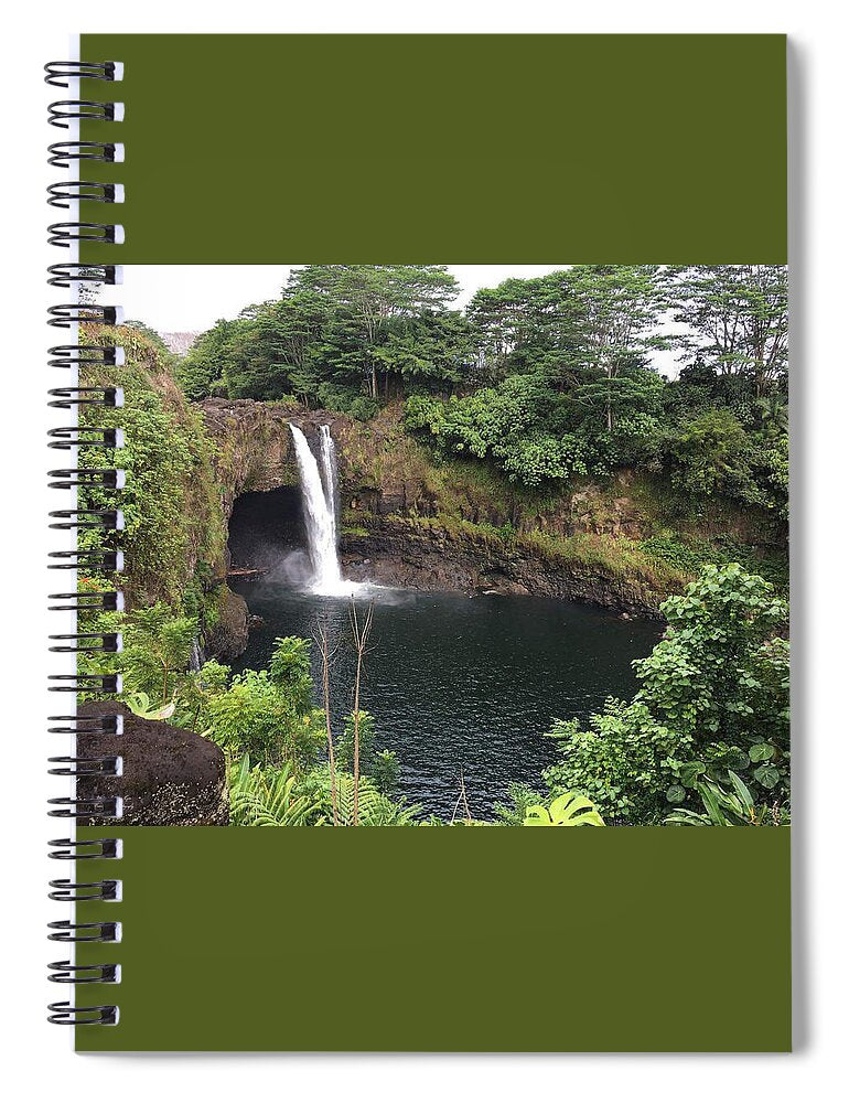 Rainbow falls HAWAII - Spiral Notebook