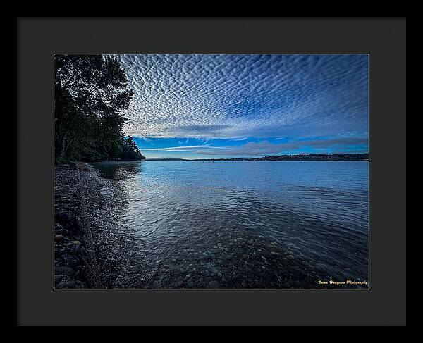 Reflection of the clouds - Framed Print
