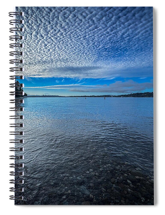 Reflection of the clouds - Spiral Notebook