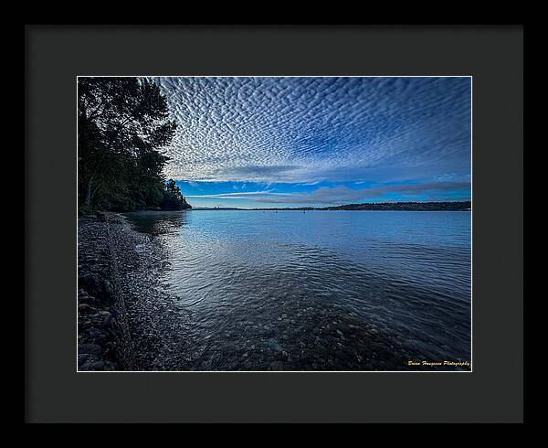 Reflection of the clouds - Framed Print