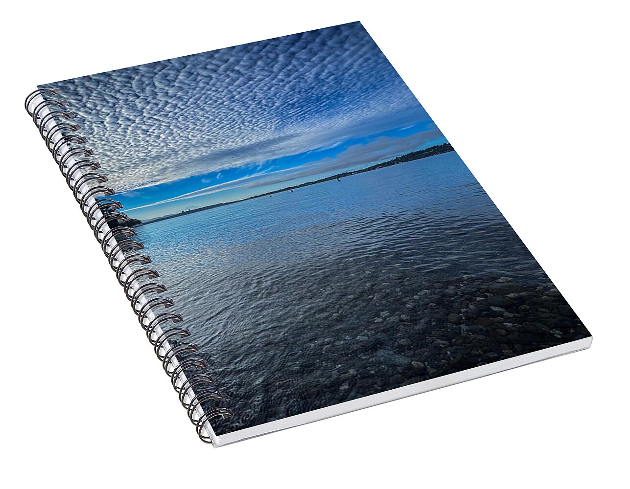 Reflection of the clouds - Spiral Notebook