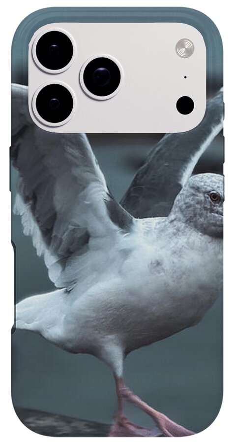 Seagull on a Seaside Rail - Phone Case