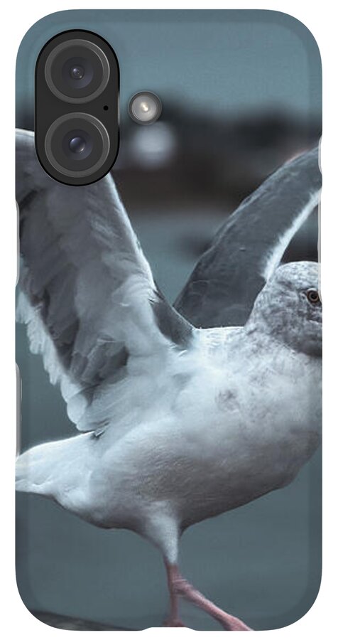 Seagull on a Seaside Rail - Phone Case