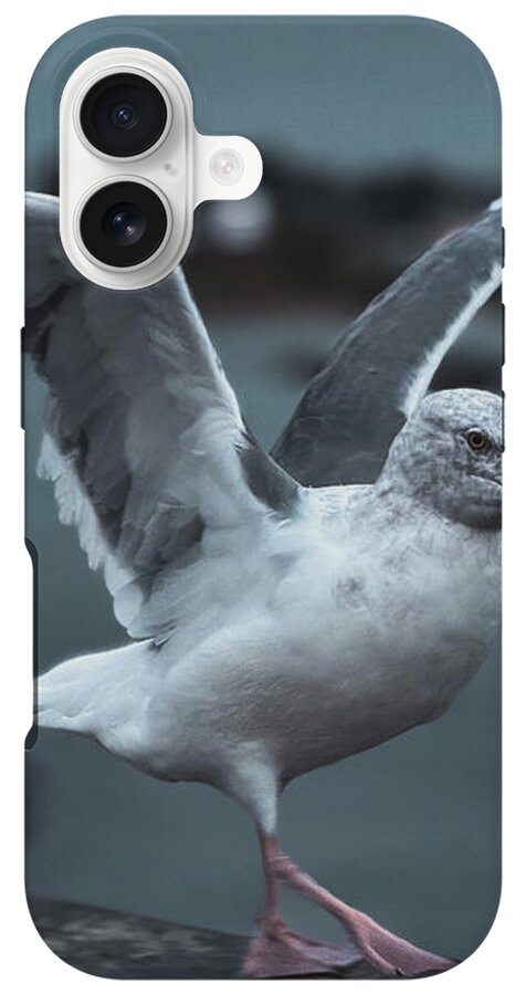 Seagull on a Seaside Rail - Phone Case